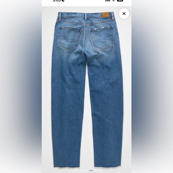 American Eagle Barrel Jeans Medium Wash Women’s Size 16 Long - Picture 7 of 13